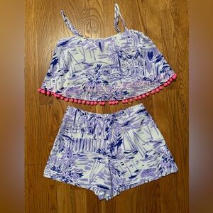 Lilly Pulitzer 2 Piece Shorts Set